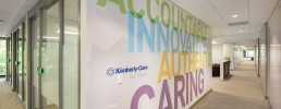 Kimberly-Clark environmental graphics